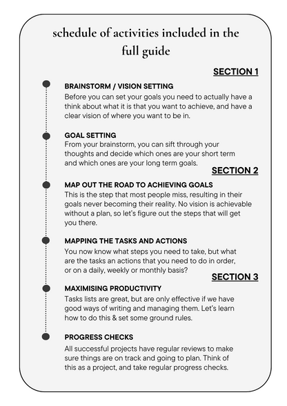 The Guide to Setting & Achieving Your Goals (Digital Copy)